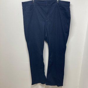 NYDJ barbara bootcut jeans dark wash hi rise plus size 24w